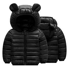 2023 Baby Boys Girls Winter Coats Toddler Bear Hoods Down Jacket Infant Kids Light Puffer Padded Outwear