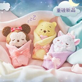 New Original Disney Sleep Baby Series Winnie The Pooh Stitch Minnie Plush Doll Kawayi Toys Room Decoration Kids Birthday Gifts