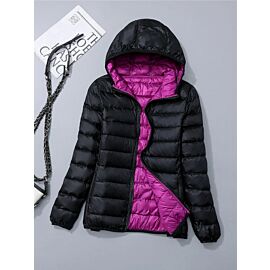 0-10℃ Women Light Weight Winter Jackets 2024 New Autumn Hooded Windproof White Duck Down Coats Ultralight Portable Puffer Parkas