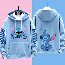 Miniso Funny Anime Autum Winter Men Women Hoodie Children Clothe Kid Girl Boy Lilo and Stitch Sweatshirt Manga Hoody Baby Casual