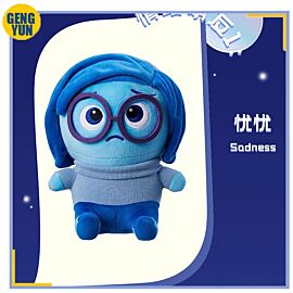 Sadness Doll Inside Out 2 Plushie 25cm Anime Cute Plush Blue Figure Cartoon Stuffed Doll Decoration Kids Toy Christmas Gifts