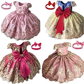 Baby Girl Dress 1 Year Birthday 3 6 9 12 18 24 Months Toddler Girl Clothes Lace Christening Gown Princess Infant Party Dresses