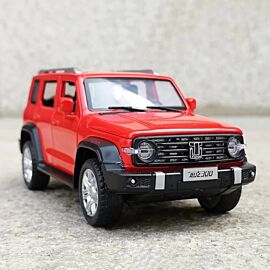 1/32 Tank 300 Cars Model Toys Diecast Alloy SUV 6 Doors Opened Metal Body Rubber Tires Sound Light Pull Back Toy Gifts for Kids