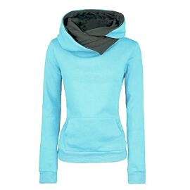 Spring Autumn Hoodies Women Tracksuit Solid Color Fashion Long Sleeve Pullovers Christmas Casual Warm Hooded Sweatshirts Tops